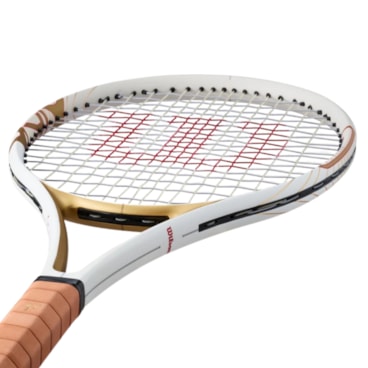 Raquete De Tênis Wilson Rf 01 Pro Hall Of Fame Unissex - Branca