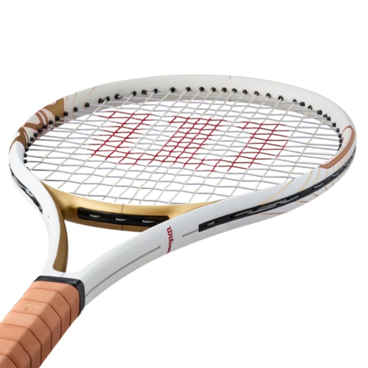 Raquete De Tênis Wilson Rf 01 Pro Hall Of Fame Unissex - Branca