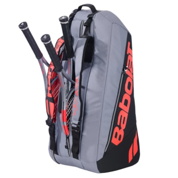 Raqueteira Babolat Pure Strike RH6 - Cinza/Laranja