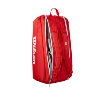Raqueteira Wilson Super Tour 9Pk Unissex - Vermelha