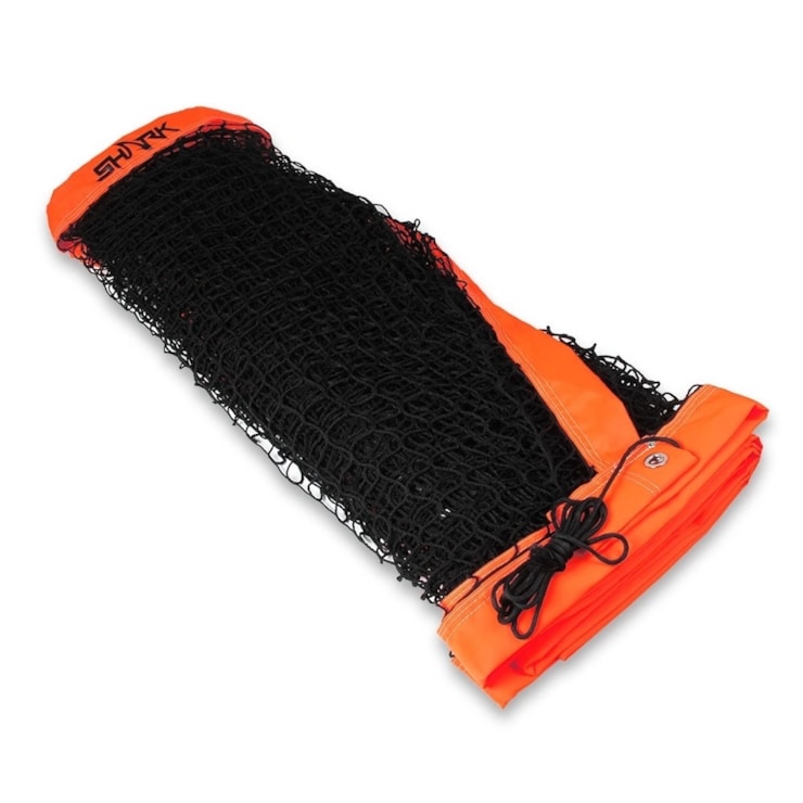 Rede De Beach Tennis Shark Unissex - Preto/Laranja