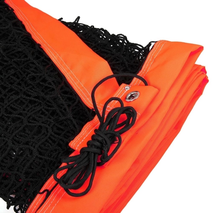 Rede De Beach Tennis Shark Unissex - Preto/Laranja
