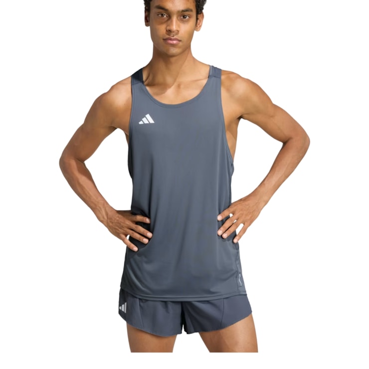 Regata Adidas Adizero Corrida Essentials Masculina - Cinza