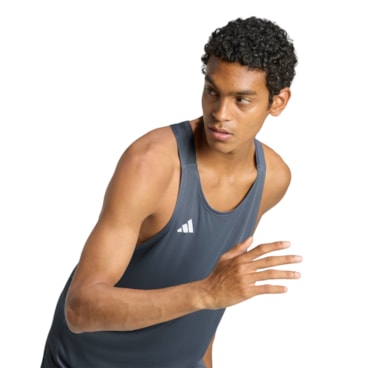Regata Adidas Adizero Corrida Essentials Masculina - Cinza