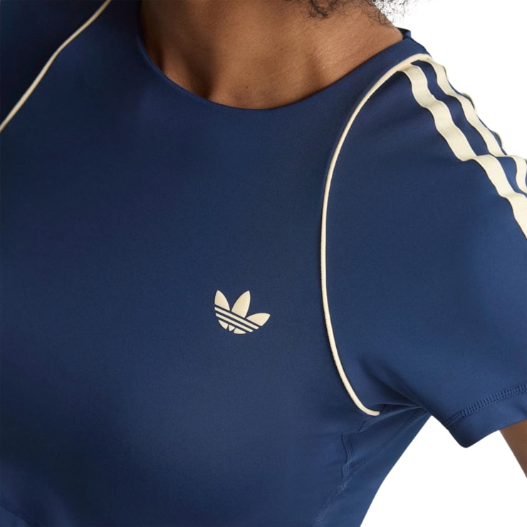 Regata Adidas Crop Originals Superstar Sport Feminina - Azul