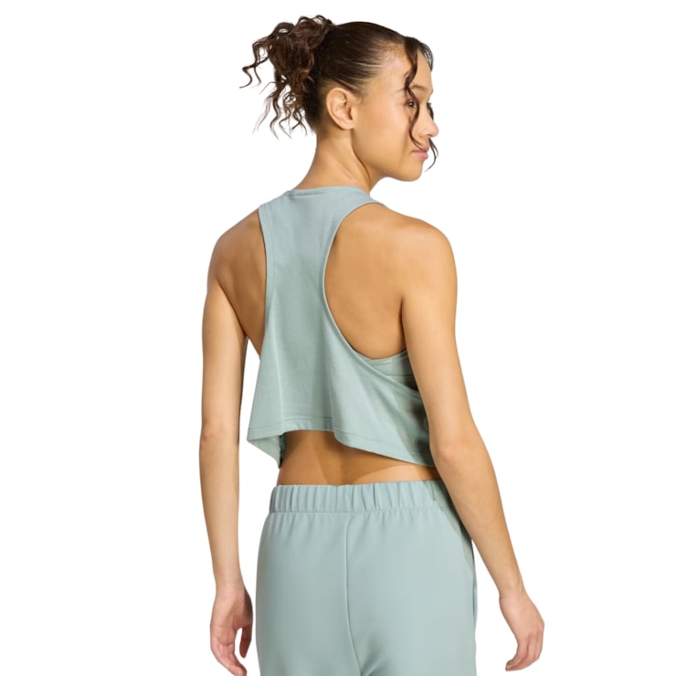 Regata Adidas Cropped Motion Essentials Yoga Feminina - Verde