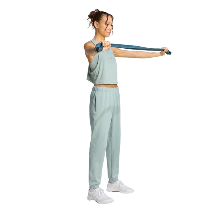 Regata Adidas Cropped Motion Essentials Yoga Feminina - Verde