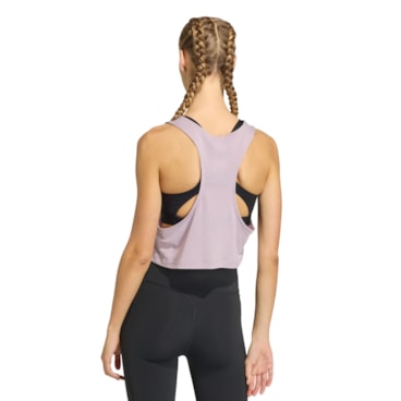 Regata Adidas Cropped Yoga Essentials Feminina - Lilás