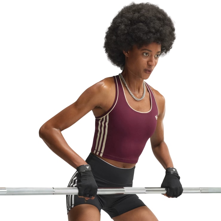 Regata Adidas Esportiva Adidas Originals Feminina - Bordô