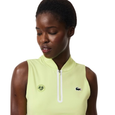 Regata Lacoste Malha Dublada Roland-Garros Feminina - Verde