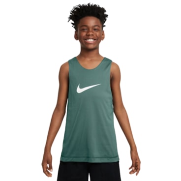 Regata Nike Dri-Fit Dupla Face Infantil - Verde