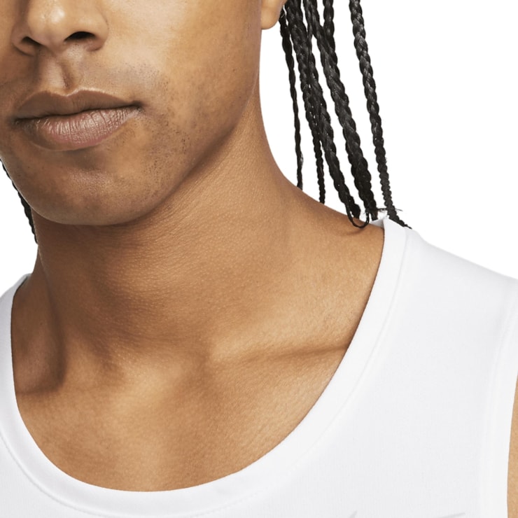 Regata Nike Dri-Fit Miler Masculina - Branca