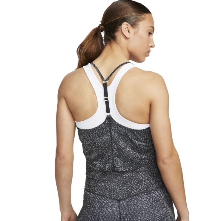 Regata Nike Dri-Fit One Crop Feminina - Cinza