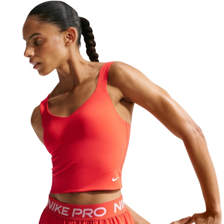 Regata Nike Pro Sculpt Feminina - Vermelho