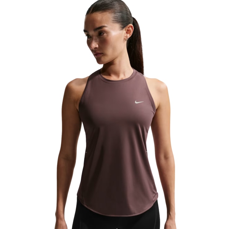 Regata Nike Swift Dri-Fit Tank Feminina - Marrom