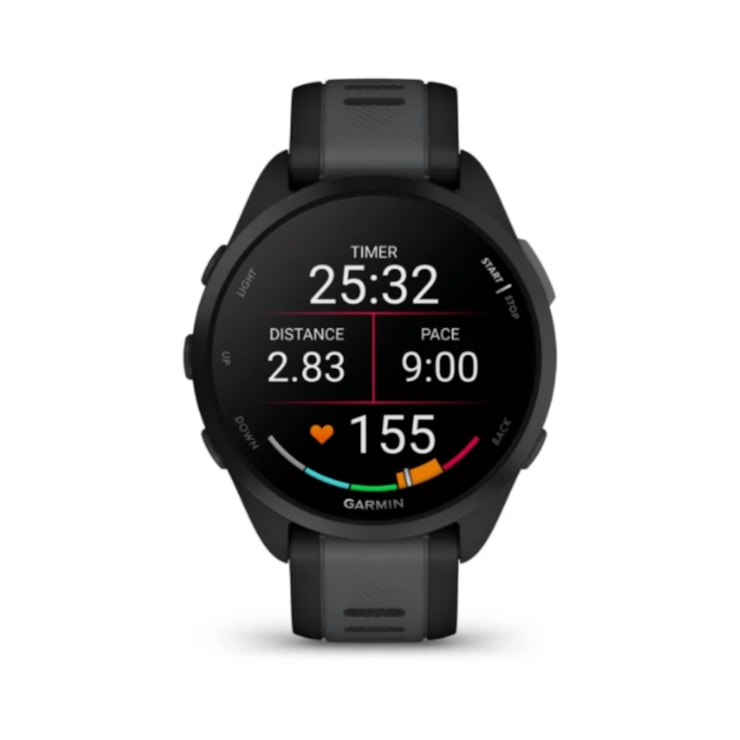 Relógio Monitor Cardíaco Garmin Forerunner 165 Unissex - Preto/Cinza