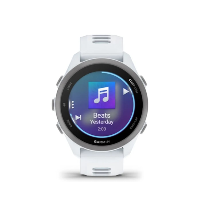 Relógio Monitor Cardíaco Garmin Forerunner 170 Music Unissex - Marfim/Azul