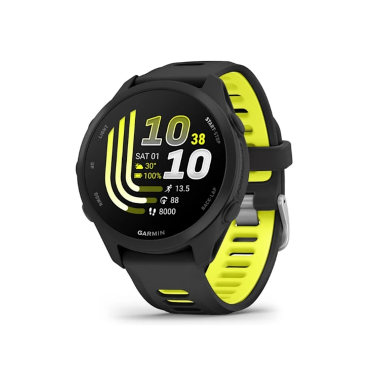 Relógio Monitor Cardíaco Garmin Forerunner 170 Music Unissex - Preto/Amarelo
