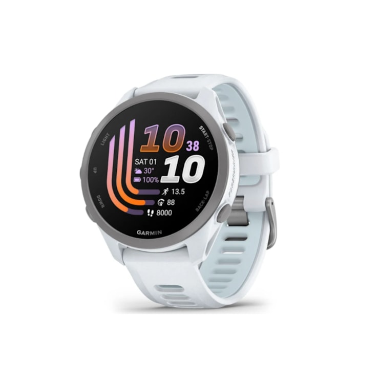 Relógio Monitor Cardíaco Garmin Forerunner 170 Unissex - Marfim/Azul