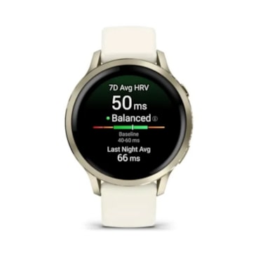 Relógio Monitor Cardíaco Garmin Venu 4 Unissex - Off White