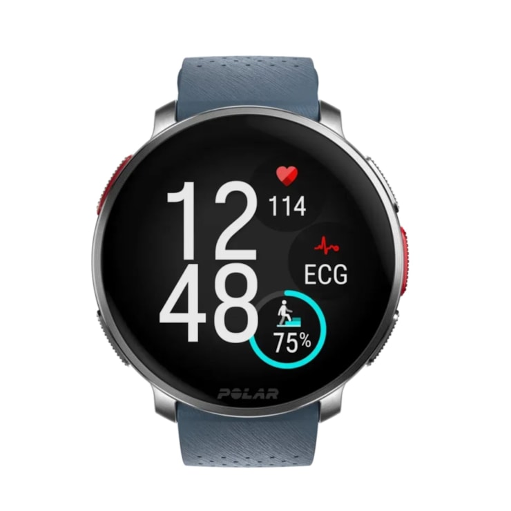 Relógio Monitor Cardíaco Polar Vantage V3 Unissex - Prata/Azul