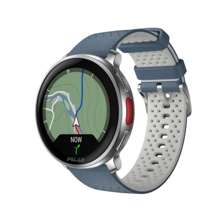Relógio Monitor Cardíaco Polar Vantage V3 Unissex - Prata/Azul