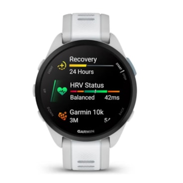 Relógio Monitor Garmin Forerunner 165 Unissex - Cinza/Branco