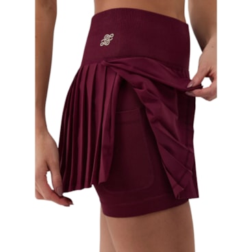 Saia Slyce 2X1 Seaml On Season Ls Feminina - Vinho
