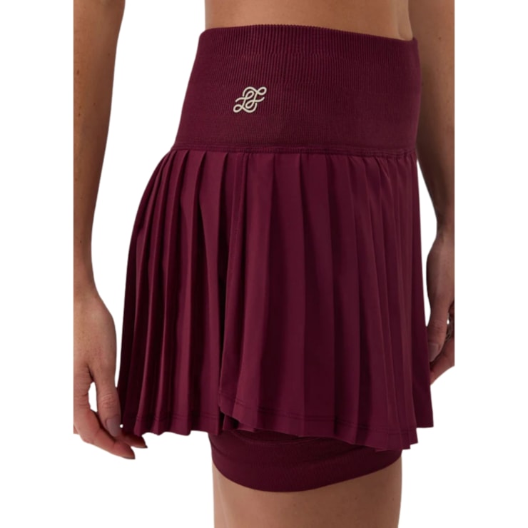 Saia Slyce 2X1 Seaml On Season Ls Feminina - Vinho