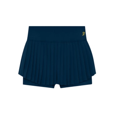 Saia Slyce 2X1 Seamless On Season LS Feminina - Azul