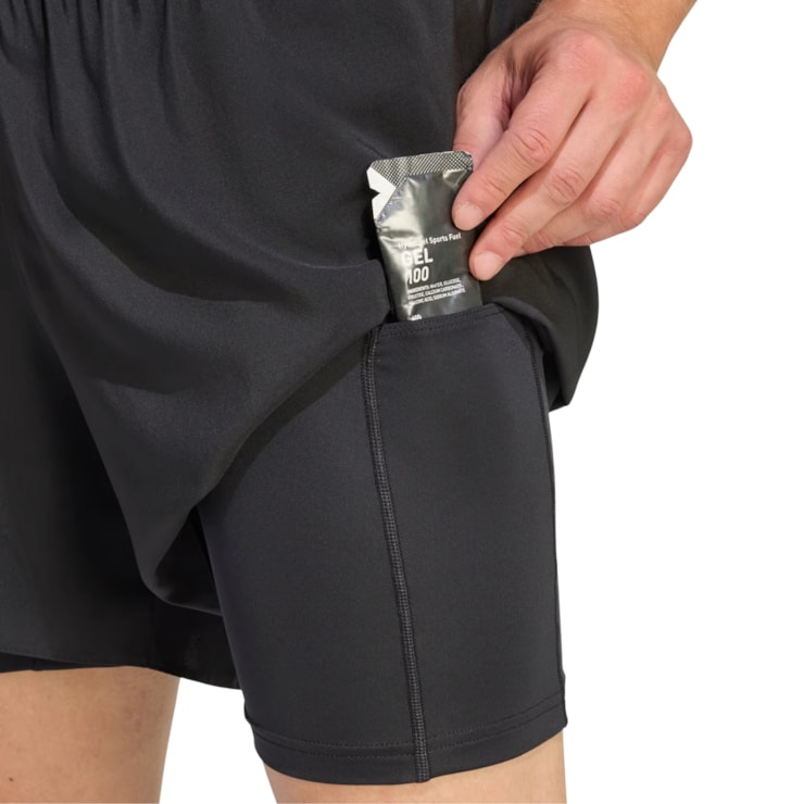Shorts Adidas Adi365 Essentials 2 In 1 Masculino - Preto