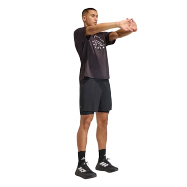 Shorts Adidas Adi365 Essentials 2 In 1 Masculino - Preto