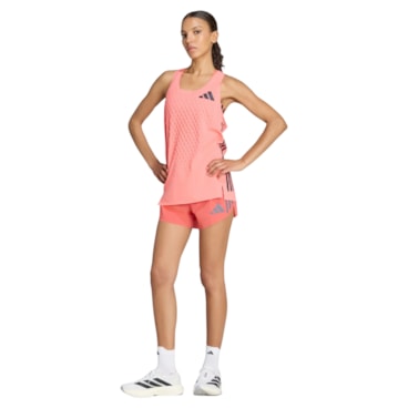 Shorts Adidas Adizero Pro Com Bolsos Feminino - Rosa