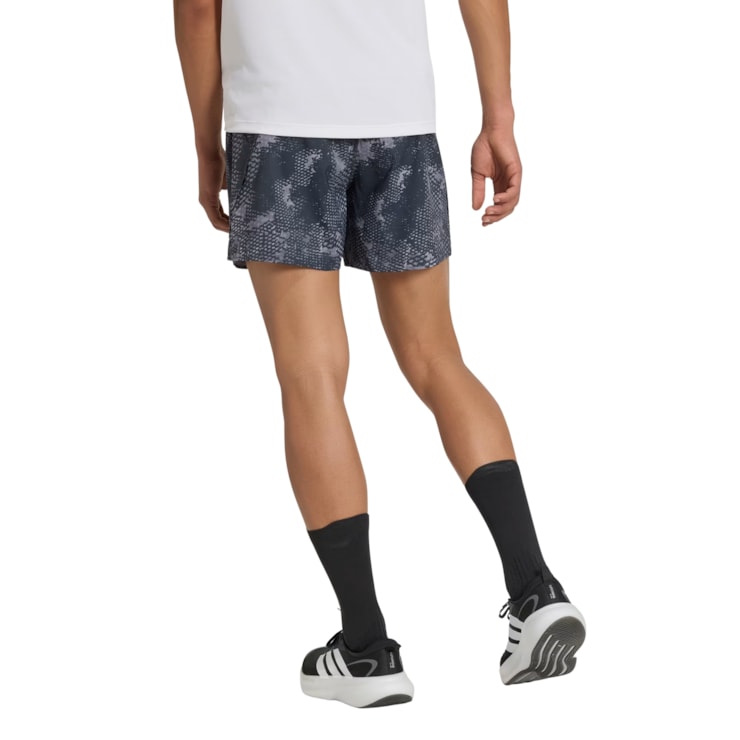 Shorts Adidas Animal Print Adi365 Iconic Masculino - Cinza