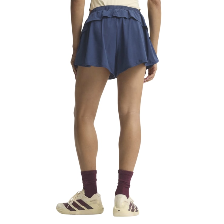 Shorts Adidas Babado Esportivo Originals Feminino - Azul