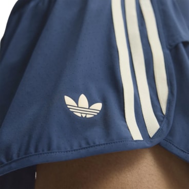 Shorts Adidas Babado Esportivo Originals Feminino - Azul
