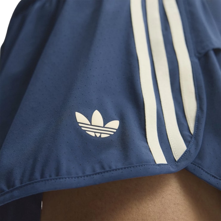 Shorts Adidas Babado Esportivo Originals Feminino - Azul