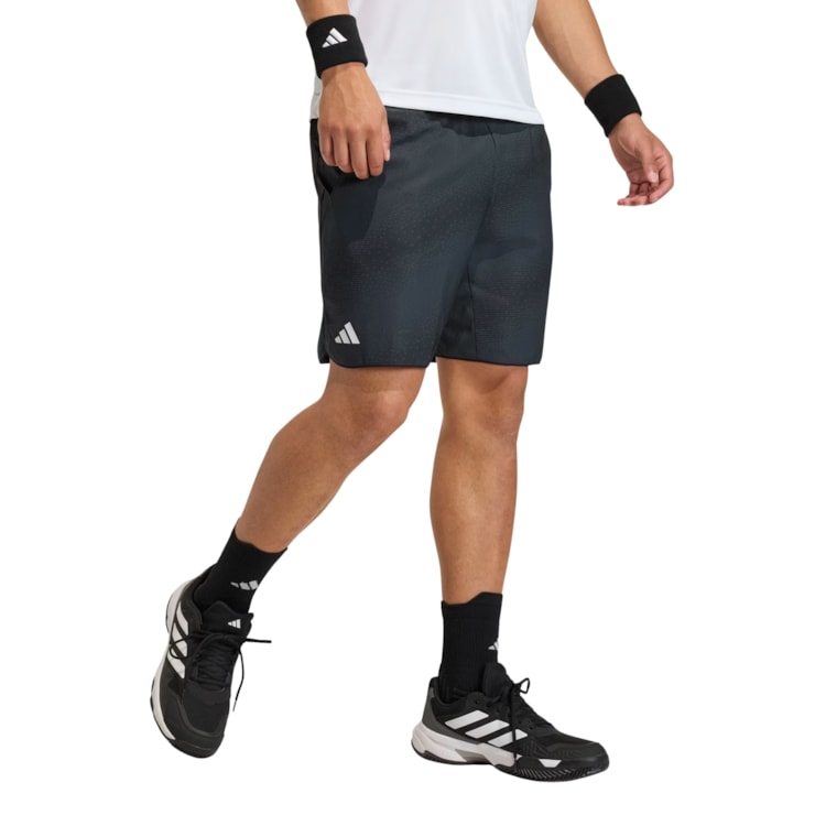 Shorts Adidas Club Tennis Graph 7 Pol Masculina - Grafite