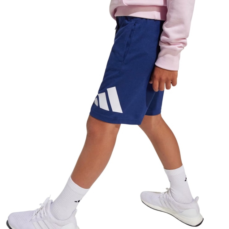 Shorts Adidas Essentials Big Logo Infantil - Marinho
