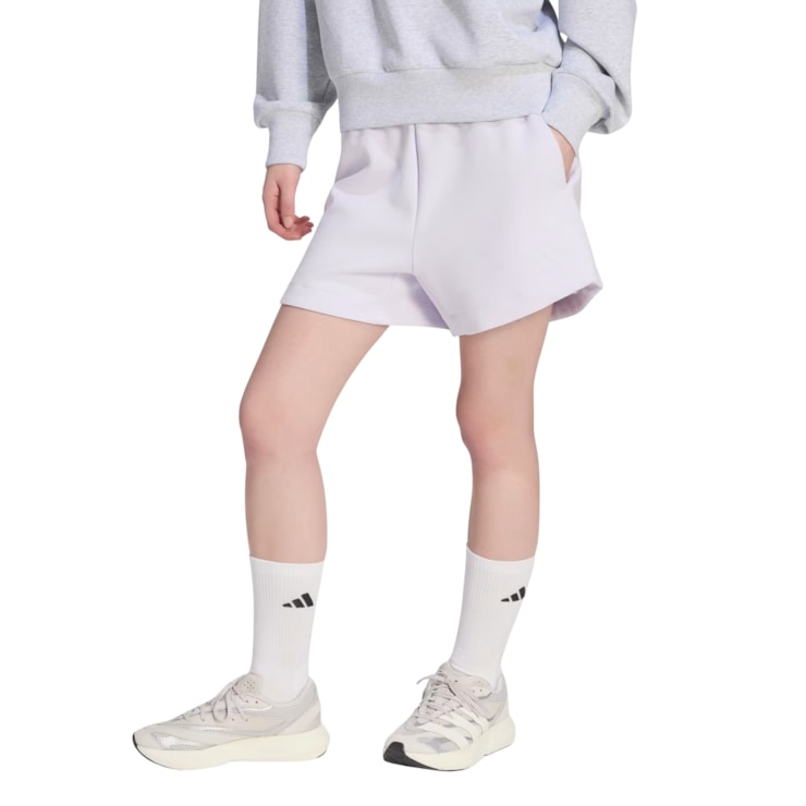 Shorts Adidas Folgado Soft Lux Feminino - Lilás
