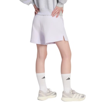 Shorts Adidas Folgado Soft Lux Feminino - Lilás