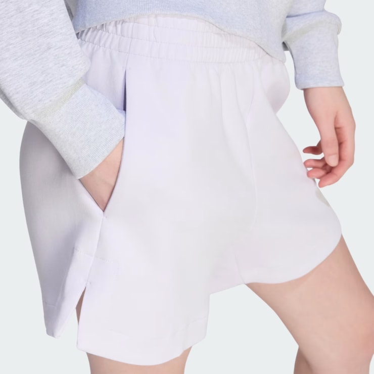 Shorts Adidas Folgado Soft Lux Feminino - Lilás