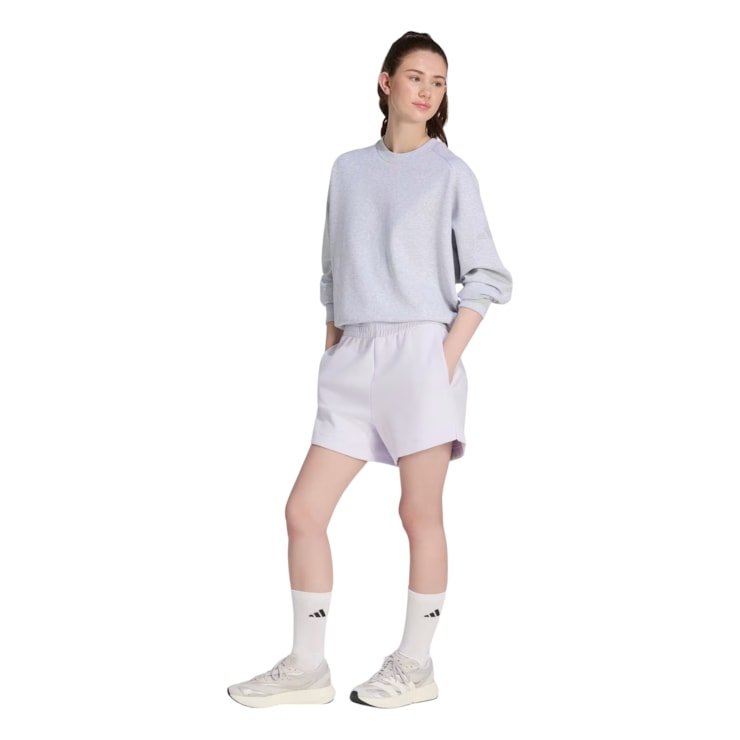 Shorts Adidas Folgado Soft Lux Feminino - Lilás