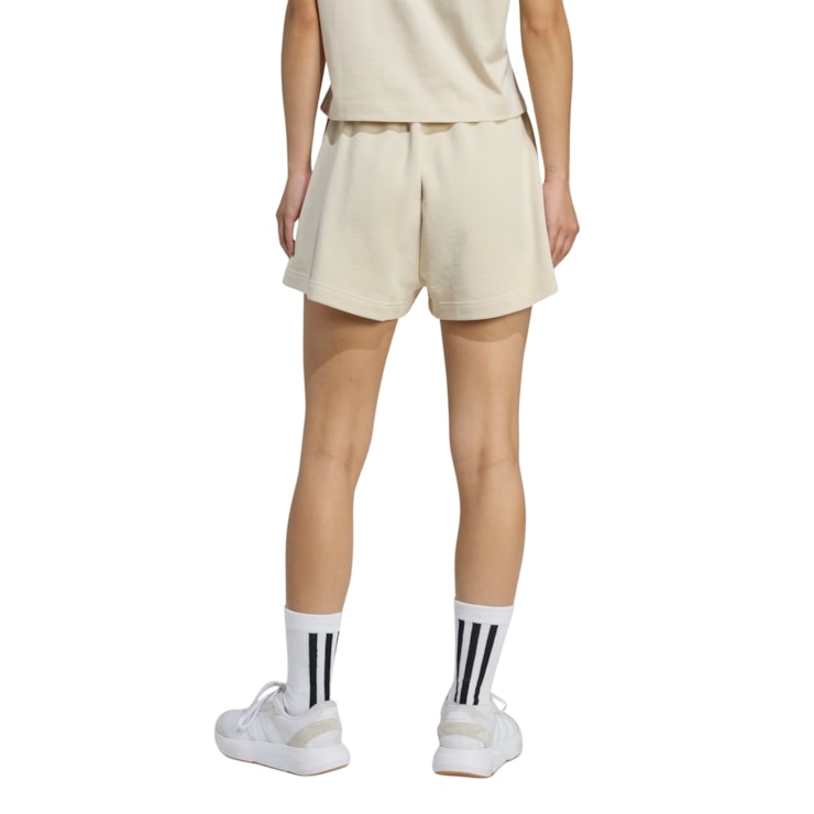 Shorts Adidas Moletinho All Szn Feminino - Bege