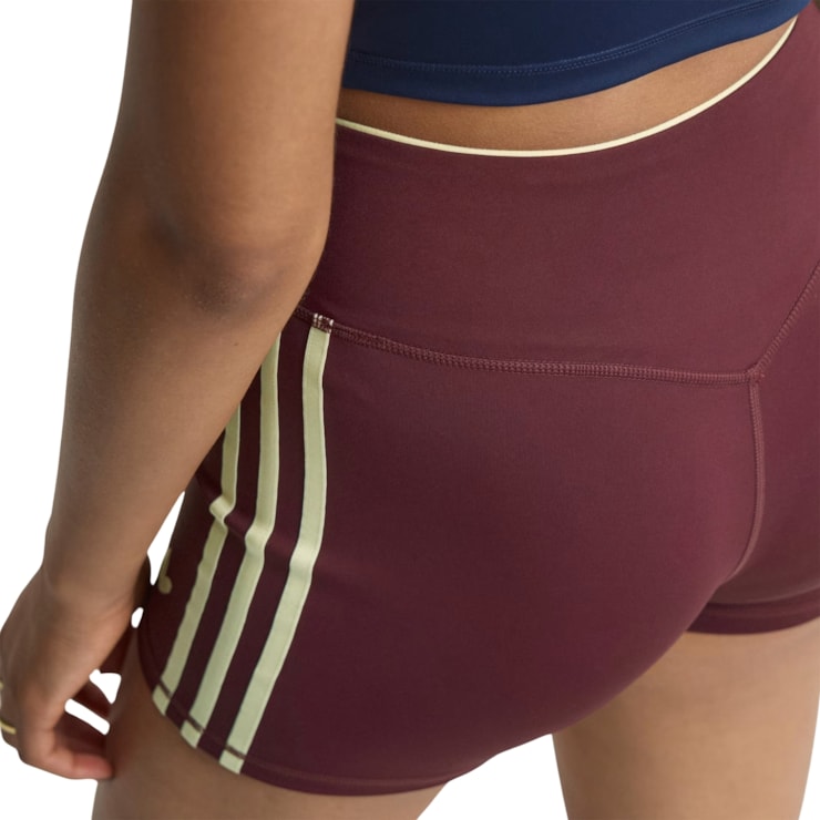 Shorts Adidas Originals Superstar Sport 3 Pol Feminino - Bordô