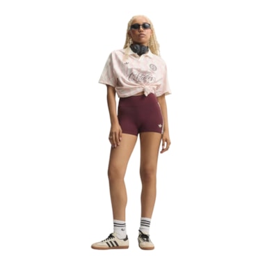 Shorts Adidas Originals Superstar Sport  3 Pol Feminino - Bordô