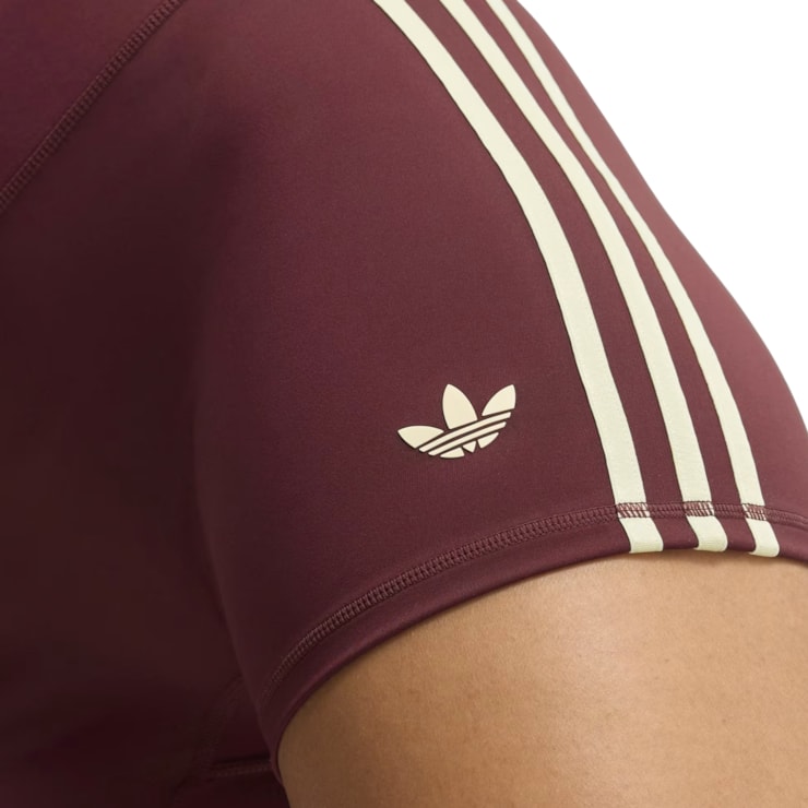 Shorts Adidas Originals Superstar Sport  3 Pol Feminino - Bordô