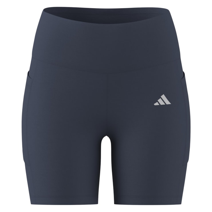 Shorts Adidas Poliamida Com Bolso Feminino - Azul