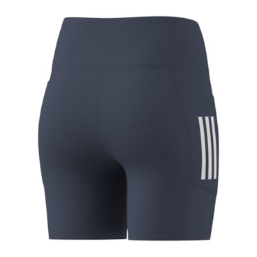 Shorts Adidas Poliamida Com Bolso Feminino - Azul