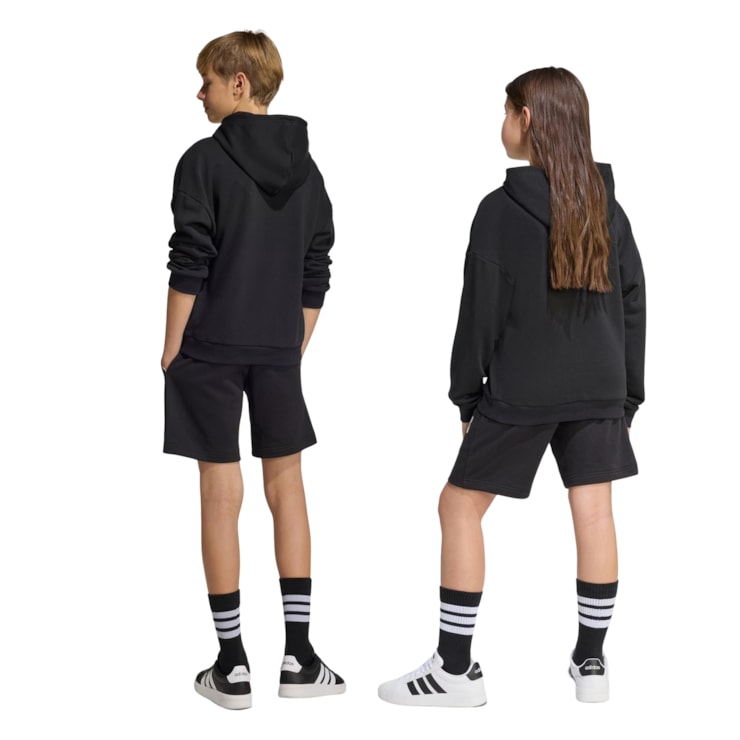 Shorts Adidas Seasonals Collegiate Typography Infantil - Preto